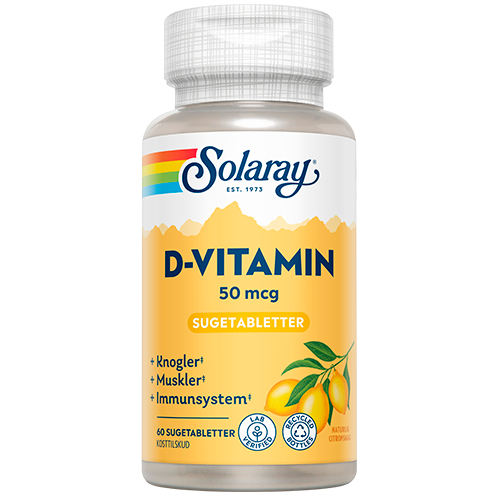 Solaray Vitamin D 50 mcg (60 sugetabl.)