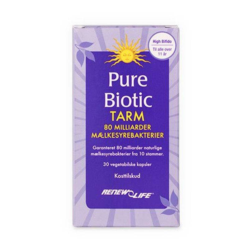 Pure Biotic Tarm 80 mia. mælkesyrebakterier – Renew Life