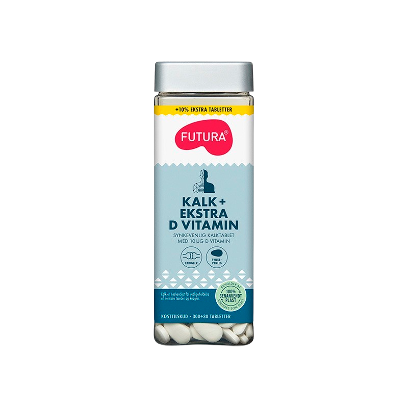 Futura Kalk + Ekstra D-Vitamin (300+30 tabl)