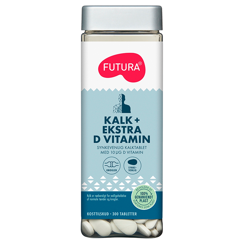 Futura Kalk + Ekstra D-Vitamin (300 stk)