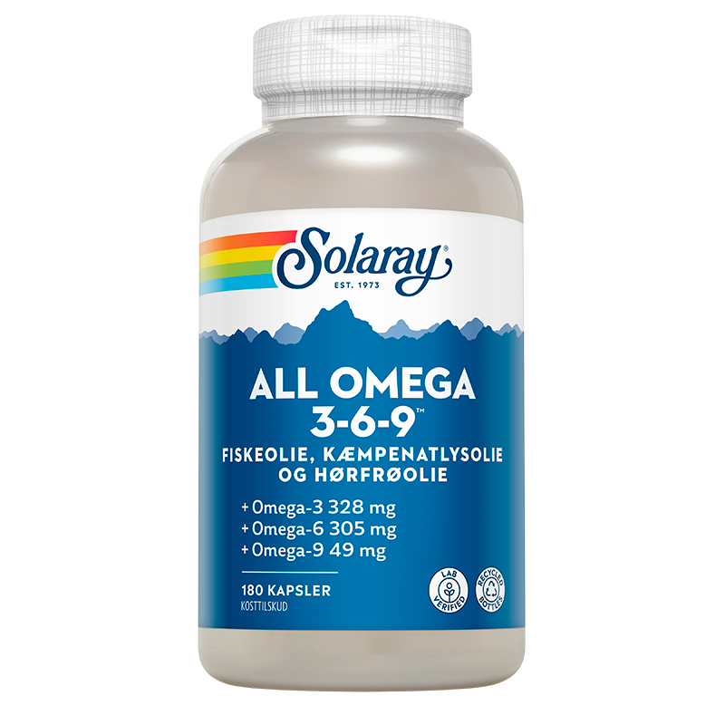 Solaray All Omega 3-6-9 (180 kapsler)