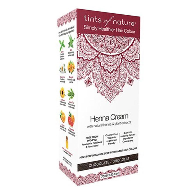 Tints of Nature – Hårfarve Henna Creme Chocolate (70 ml)